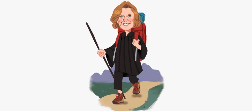 Judge Hammond Hiking w bckgd Abbey Miller