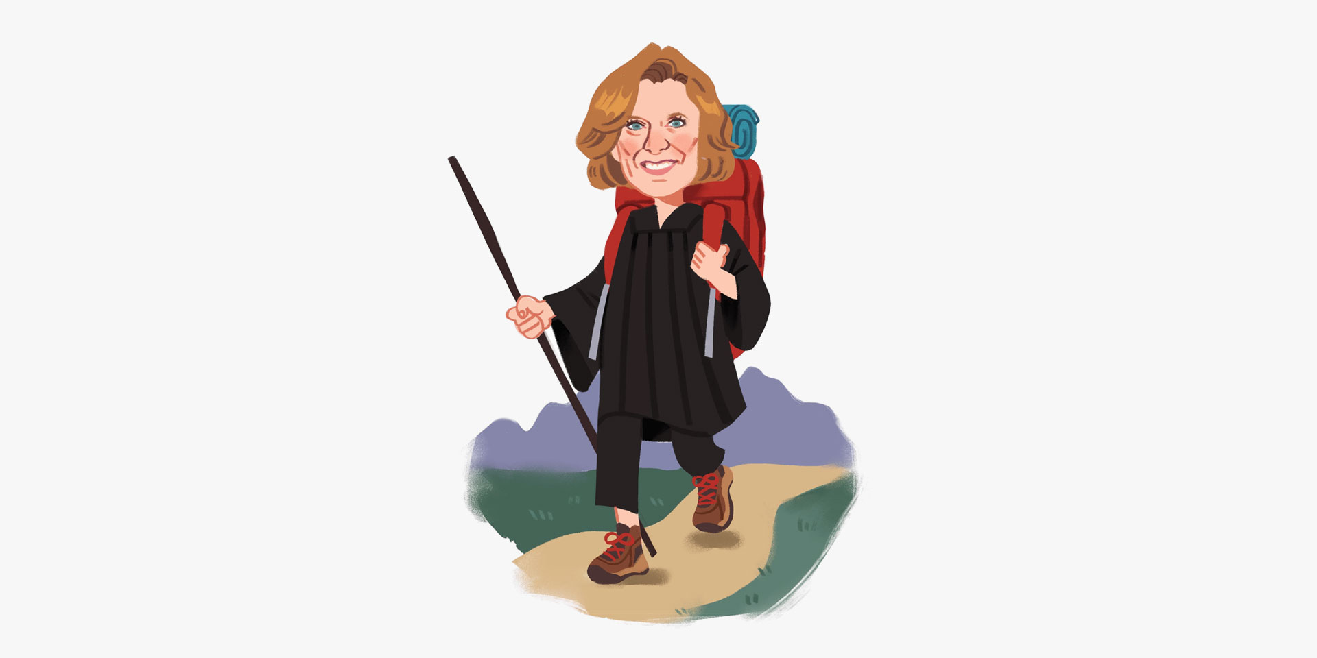 Judge Hammond Hiking w bckgd Abbey Miller